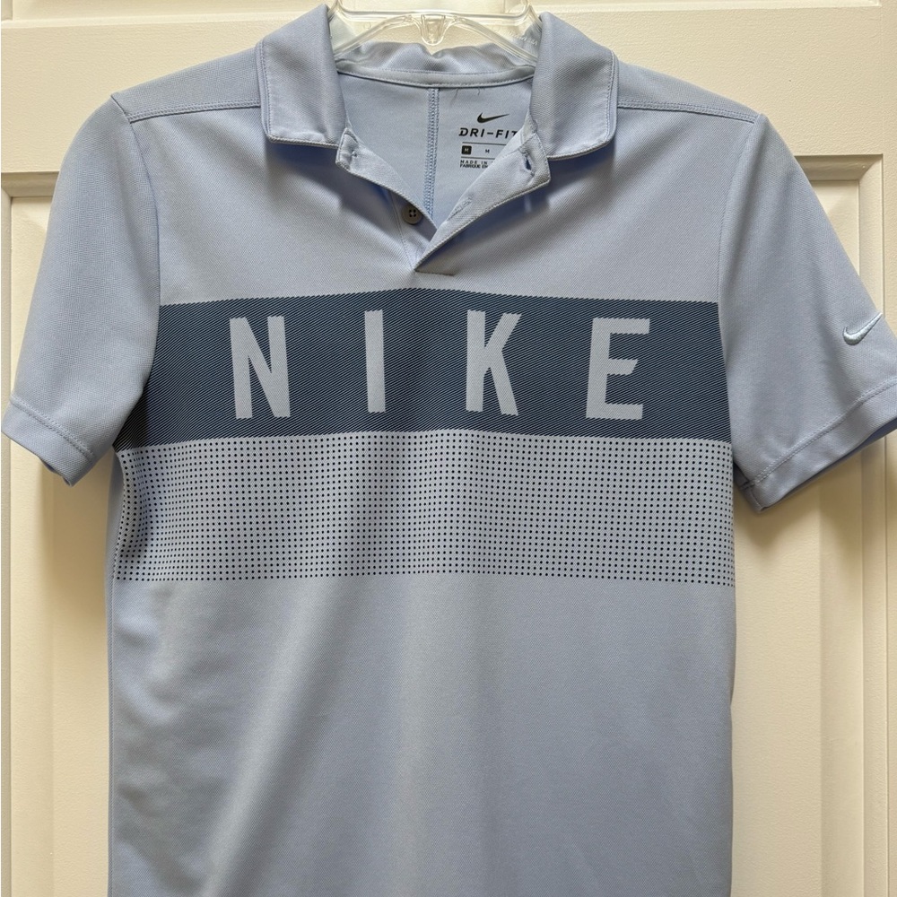 Nike Light Blue Dri-Fit Polo Shirt